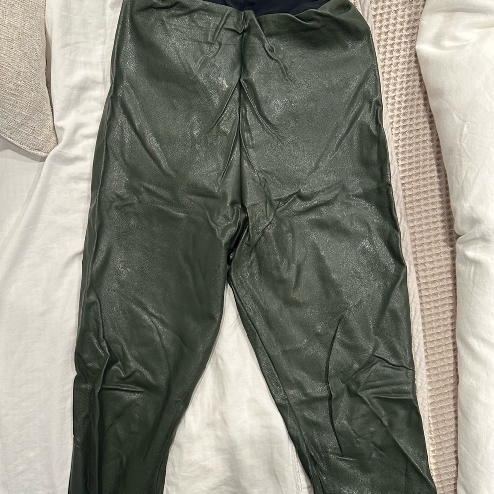 Commando Dark Green Leather Pants
